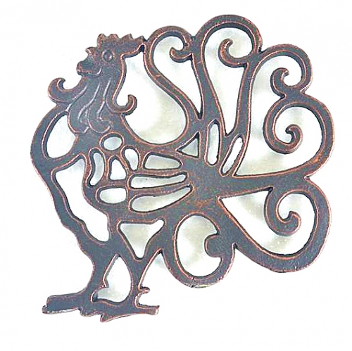 CAST IRON ROOSTER TRIVET